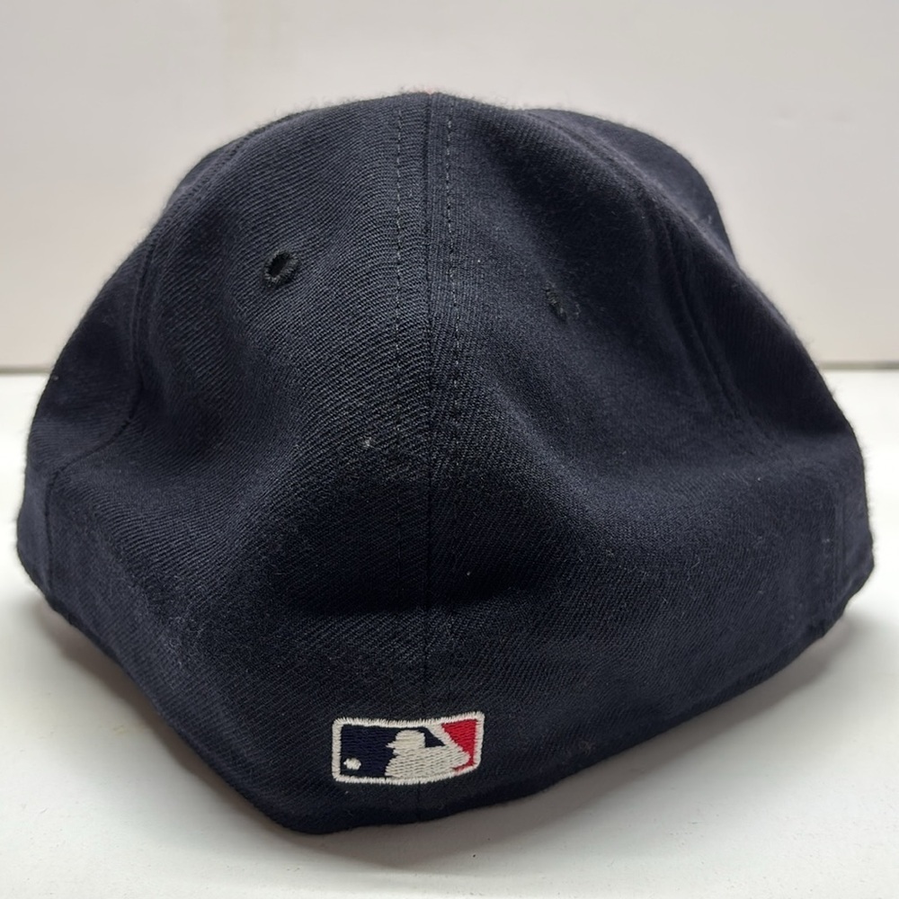 Atlanta Braves‎ New Era 59Fifty MLB Cap Hat Fitted Size 7 1/2 Red & Blue - Picture 2 of 8